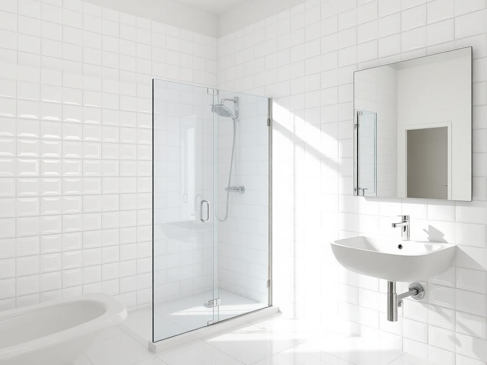 Spotless bathroom after deep cleaning